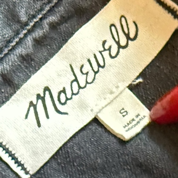 Madewell Denim Popover Shirtdress in Lunar Wash Grey Gray Size S Loose Mini - Picture 4 of 8
